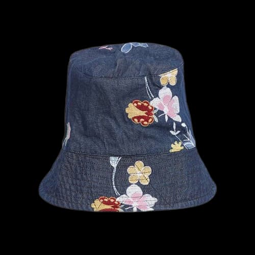 Engineered Garments Bucket Hat 'Indigo Denim Floral'