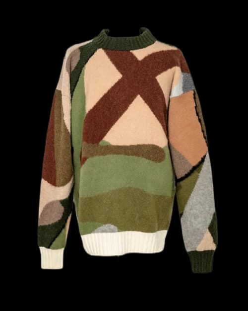KAWS x Sacai Knit Pullover Green