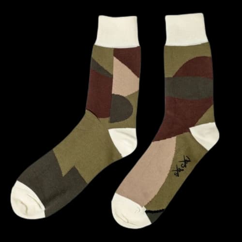 KAWS x Sacai II Socks Green