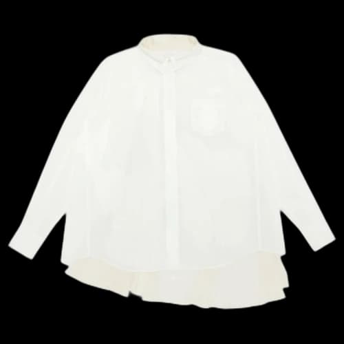 Sacai Cotton Poplin Satin Shirt 'White'