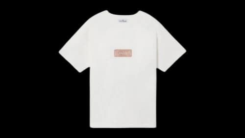 Stone Island Heavy Cotton Jersey 60% Recycled Raw Beauty 2100001 T-shirt Natural White