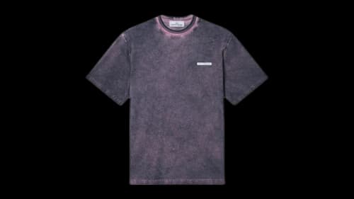 Stone Island Organic Combed Cotton Jersey Velo Effect 2100002 T-shirt Ink Blue