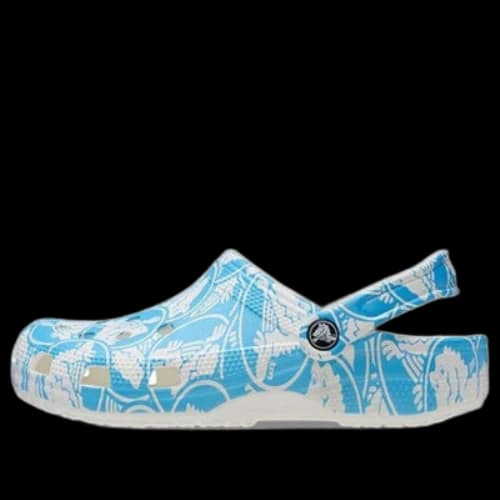 Crocs Classic Duke Print Clogs 'Blue White'