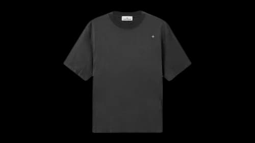 Stone Island Mercerized Cotton Jersey Stellina 2100031 T-shirt Lead Grey