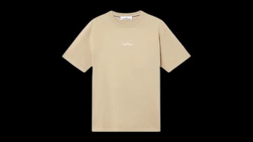 Stone Island Combed Organic Cotton Jersey 2100037 T-shirt Desert
