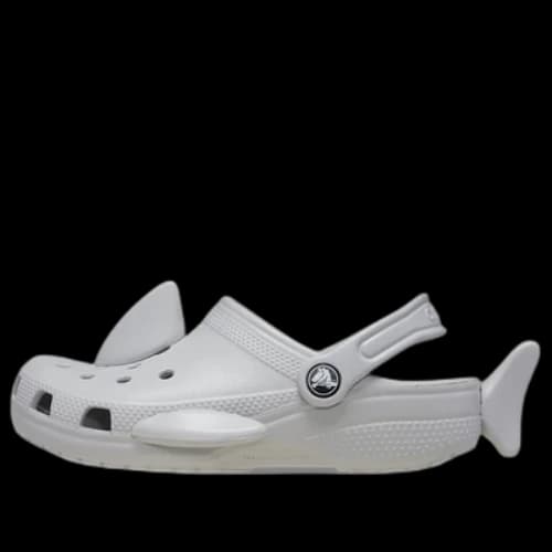 (GS) Crocs Classic I AM Shark Clogs 'Grey'