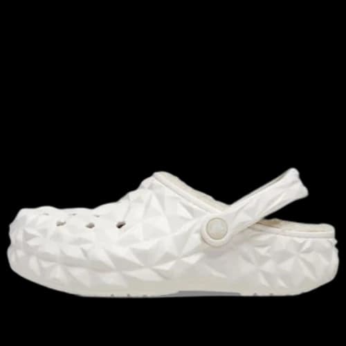 Crocs Classic Lined Geometric Clogs 'White'