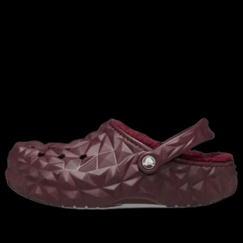 Crocs Lined Geometric Clogs 'Dark Cherry'