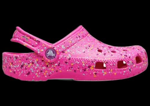 Crocs Classic Splatter Paint Clog Pink Crush Multi (Kids)