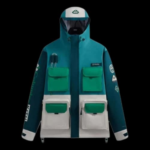 KITH x Columbia SS24 Wind Anorak 'Midnight Teal'