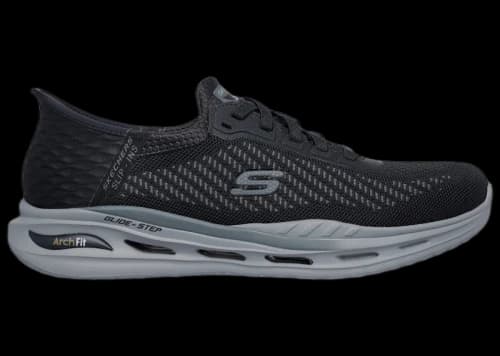 Skechers Slip-ins Relaxed Fit Arch Fit Orvan Drex Black Grey