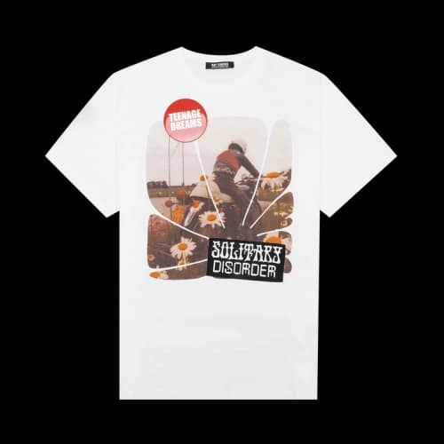 Raf Simons Big Fit T-Shirt Solitary Disorder 'White'