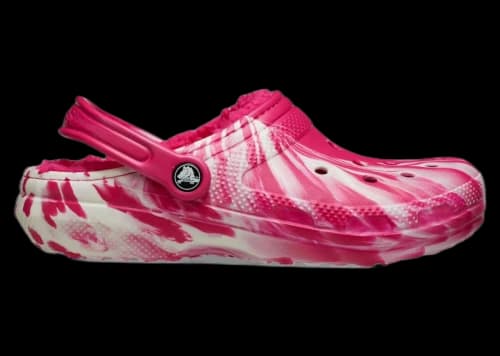 Crocs Classic Lined Clog Glow-in-The-Dark Marbled Dragon Fruit