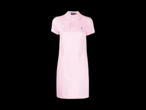 Polo Ralph Lauren Basic Mesh Polo Short Sleeve Casual Dress Pink