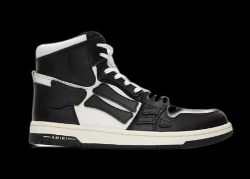 AMIRI Skel Top Hi Black White