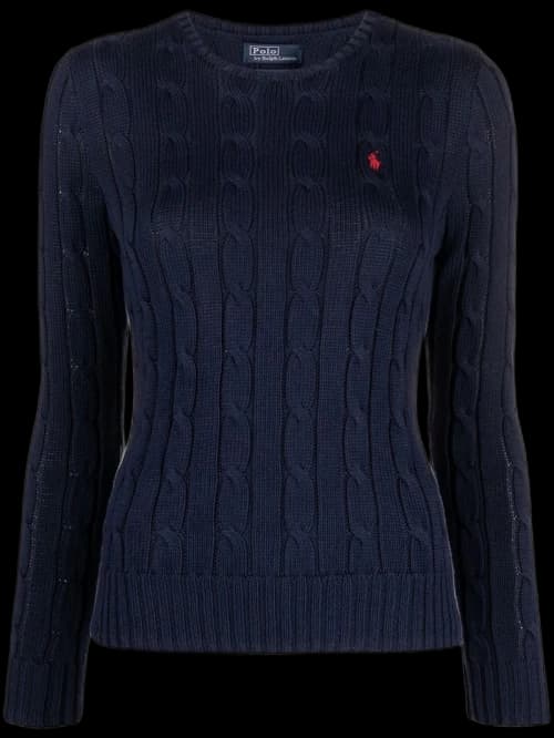 Polo Ralph Lauren Pima Cotton Julianna LS Pullover Hunter Navy