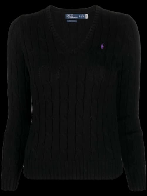 Polo Ralph Lauren Pima Cotton Kimberly LS Pullover Black