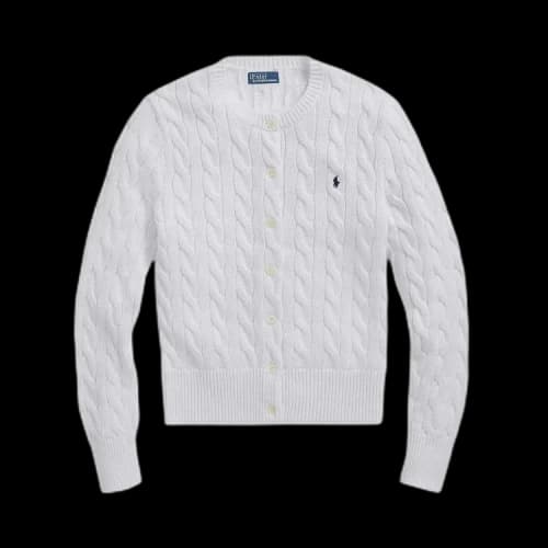 Polo Ralph Lauren Long-Sleeve Cardigan 'White'