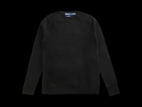 Polo Ralph Lauren Cashmere Long Sleeve Pullover Polo Black