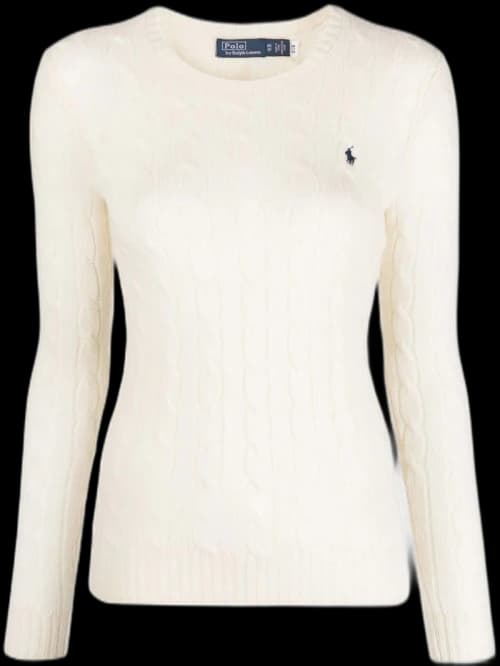 Polo Ralph Lauren Julianna Long Sleeve Pullover Authentic Cream