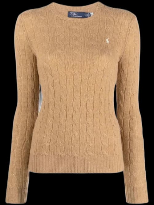 Polo Ralph Lauren Julianna Long Sleeve Pullover Camel Melange