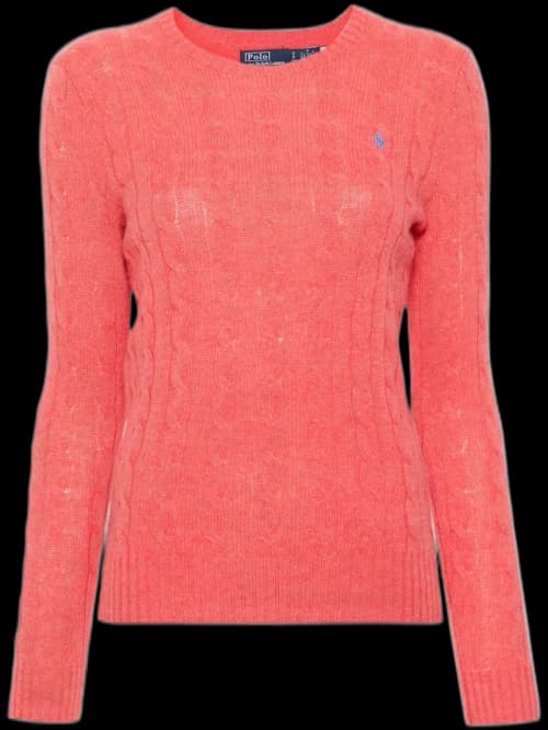 Polo Ralph Lauren Julianna Long Sleeve Pullover Rosette Heather