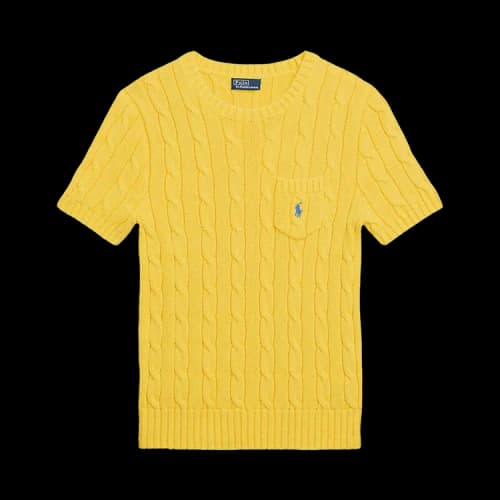 Polo Ralph Lauren Cotton Short-Sleeve Sweater 'Yellow'
