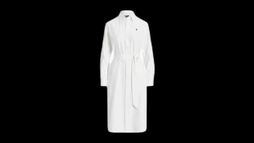 Polo Ralph Lauren Women's Women's Long Sleeve Day Dress Bsr White
