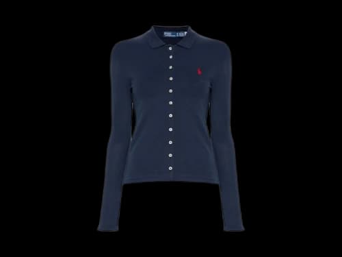 Polo Ralph Lauren Long Sleeve Polo Shirt Newport Navy