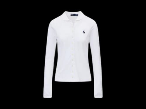 Polo Ralph Lauren Long Sleeve Polo Shirt White