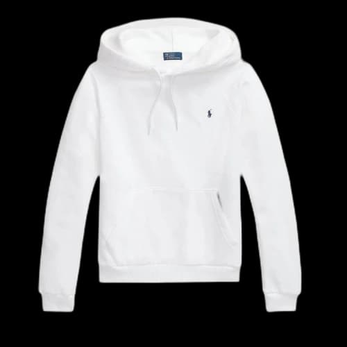 Polo Ralph Lauren Shrunken Fit Fleece Hoodie 'White'