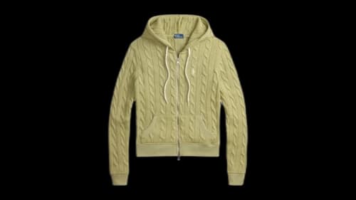 Polo Ralph Lauren Women's Long Sleeve Full Zip Hoodie Green