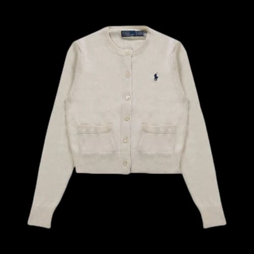 Polo Ralph Lauren Cable Knit Cardigan 'White'