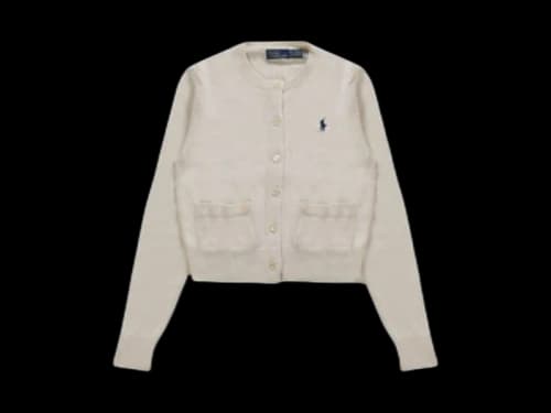 Polo Ralph Lauren Cable Knit Cotton Cardigan Wcf White