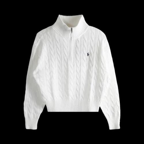 Polo Ralph Lauren Half Zip Long-Sleeve Pullover 'White'
