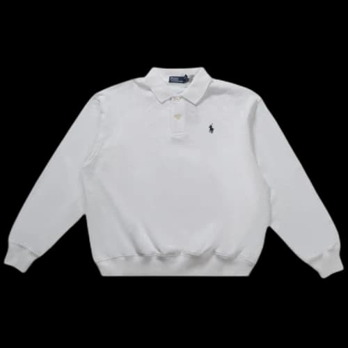 Polo Ralph Lauren Knit Collar Sweatshirt 'White'