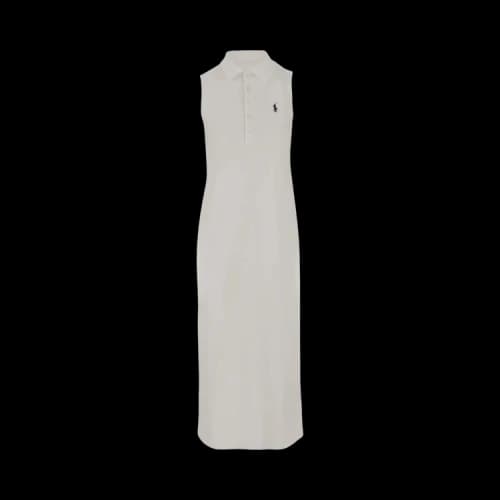 Polo Ralph Lauren Knit Collared Polo Dress 'White'