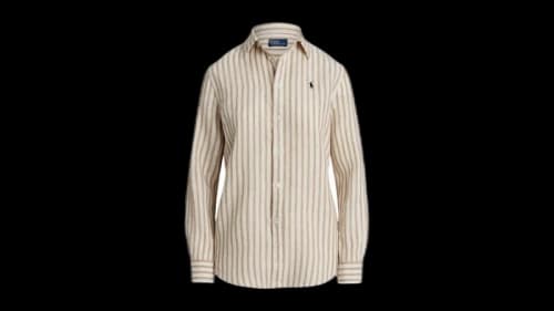 Polo Ralph Lauren Women's Classic L/S Button Front Shirt Blue