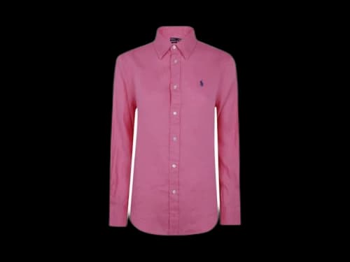 Polo Ralph Lauren Classic Fit Linen Shirt Ht Fuschia