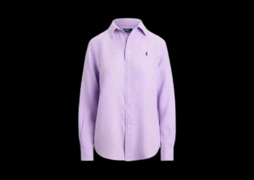 Polo Ralph Lauren Classic Long Sleeve Button Front Shirt Lightauve