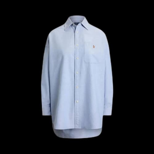 Polo Ralph Lauren Long-Sleeve Oxford Collared Sport Shirt 'Blue'