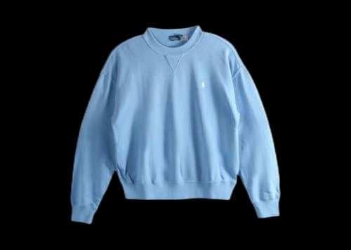 Polo Ralph Lauren Long Sleeve Crew Neck Sweatshirt Chatham Blue