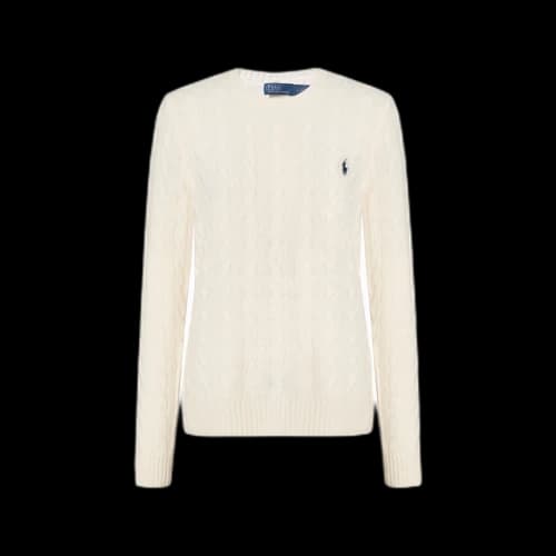 Polo Ralph Lauren Wool Cashmere Crew Knit Andover Cream