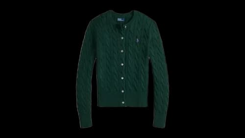 Polo Ralph Lauren Women's Long Sleeve Cardigan Moss Agate