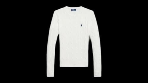 Polo Ralph Lauren Women's Pima Cotton Julianna Long Sleeve Pullover White