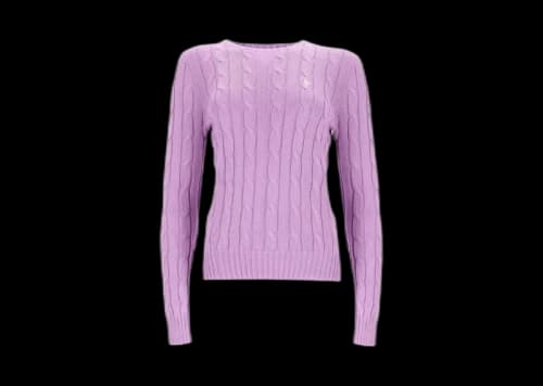 Polo Ralph Lauren Pima Cotton Julianna Long Sleeve Pullover Bright Aster