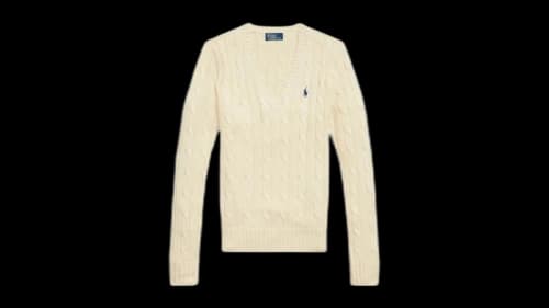 Polo Ralph Lauren Women's Long Sleeve Pullover Parchment Cream