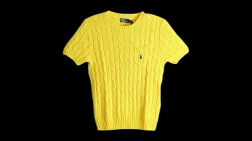 Polo Ralph Lauren Women's Pima Cotton Sweater Yellow