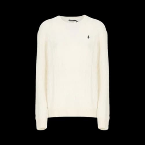 Polo by Ralph Lauren Long-Sleeve Crew Neck Pullover Sweater 'Authentic Cream'