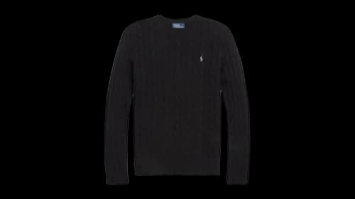 Polo Ralph Lauren Women's Long Sleeve Crewneck Pullover Polo Black